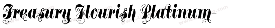 Treasury Flourish Platinum字体转换